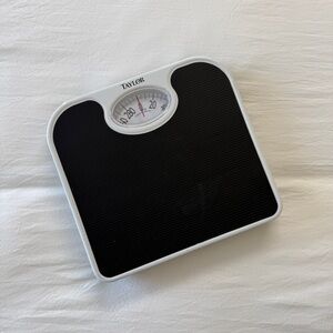 Taylor Black and White Analog Bathroom Scale